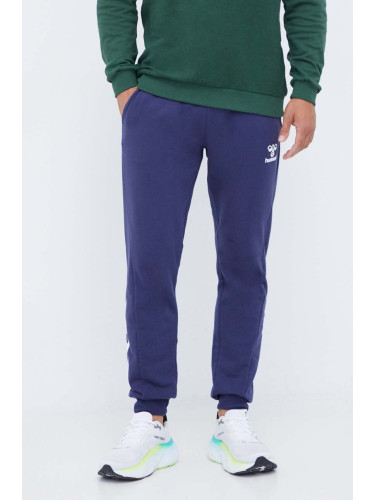 Спортен панталон Hummel hmlISAM 2.0 REGULAR PANTS в лилаво с принт