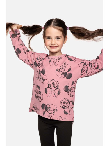 Детска блуза с дълги ръкави Coccodrillo в розово
