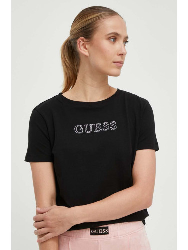 Тениска Guess BRIANA в черно V3BI11 J1314