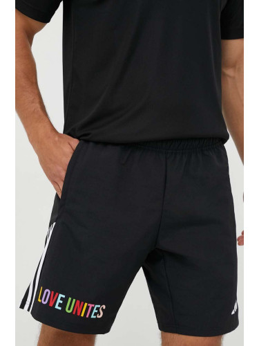Къс панталон за трениране adidas Performance Pride Tiro Downtime в черно