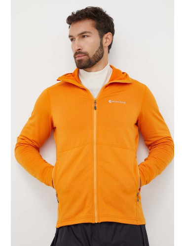 Спортен суичър Montane Protium в оранжево с качулка с изчистен дизайн