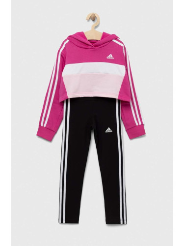 Детски анцуг adidas в розово