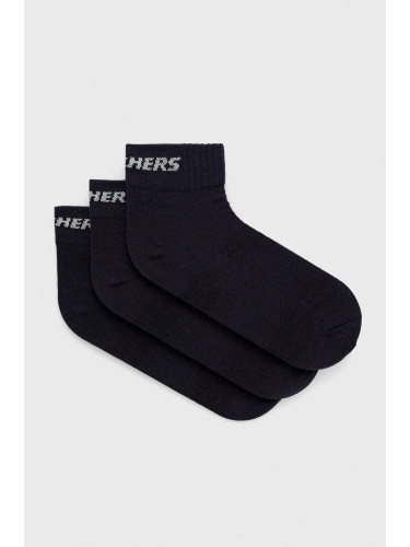 Чорапи Skechers (3 чифта) в тъмносиньо