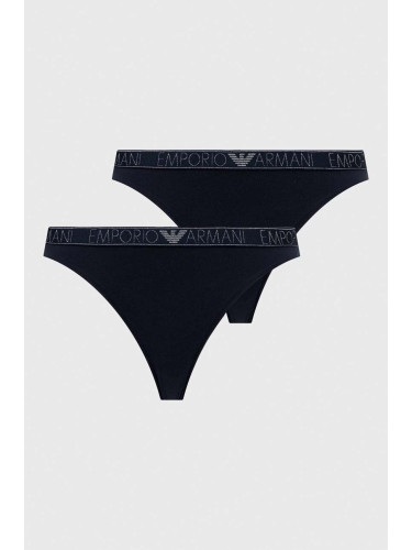 Прашки Emporio Armani Underwear (2 броя) в тъмносиньо