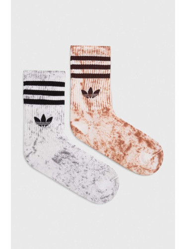 Чорапи adidas Originals (2 броя) в сиво