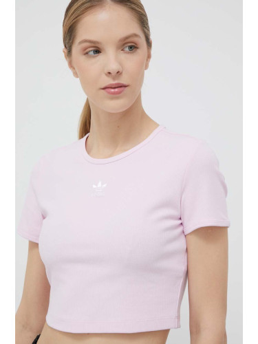 Тениска adidas Originals в розово