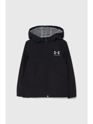 Детско яке Under Armour в черно