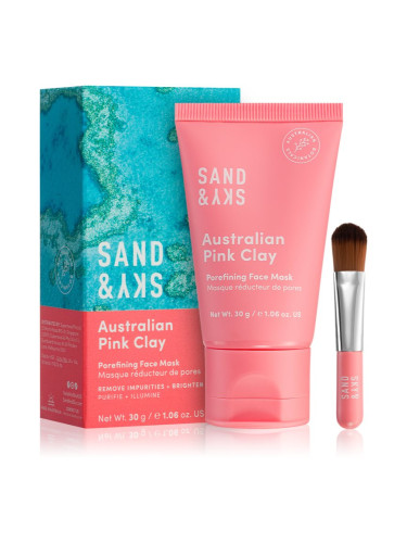 Sand & Sky Australian Pink Clay Porefining Face Mask детоксикираща маска за разширени пори 30 гр.