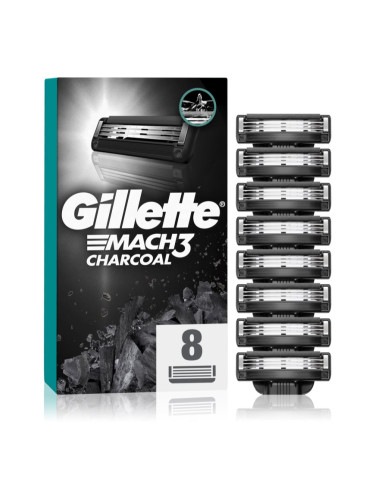 Gillette Mach3 Charcoal Резервни остриета 8 бр.