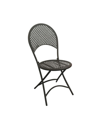 Сгъваем градински стол - черен цвят