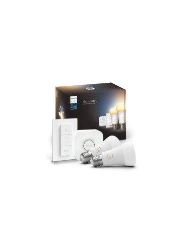 Стартов пакет Philips Hue WHITE AMBIANCE 2xE27/8W/230V + взаимосвързващо устройство