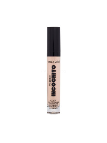 Wet n Wild MegaLast Incognito All-Day Full Coverage Concealer Коректор за жени 5,5 ml Нюанс Light Honey