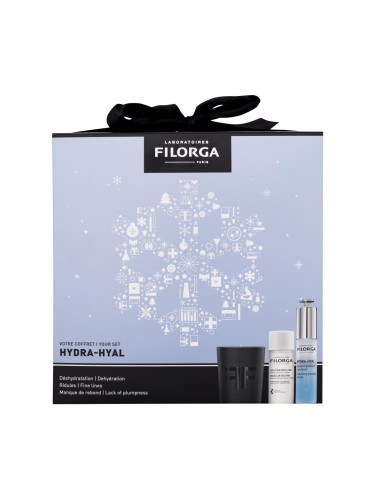 Filorga Hydra-Hyal Hydrating Plumping Serum Подаръчен комплект серум за лице Hydra-Hyal Hydrating Plumping Serum 30 ml + мицеларна вода Micellar Solution 50 ml + свещ