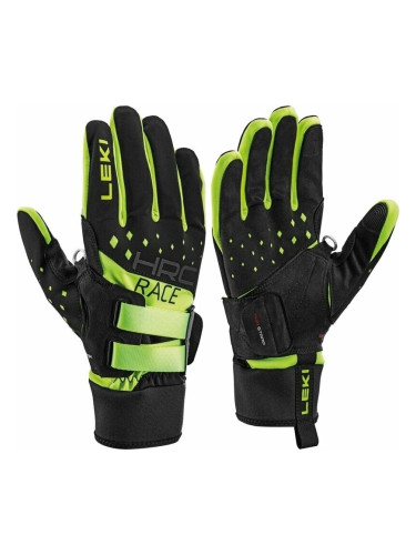 Leki HRC Race Shark Black/Neonyellow 7,5 СКИ Ръкавици