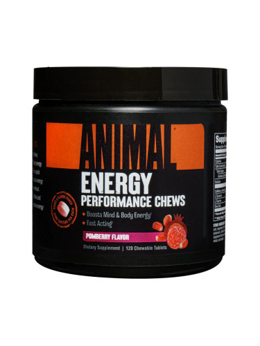 ANIMAL - ENERGY CHEWS POM BERRY - 120 chewable tablets