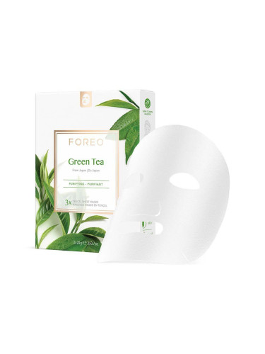 Шийт маска за облекчаване на възпаленията за смесена кожа FOREO Farm To Face Sheet Mask (3 броя)