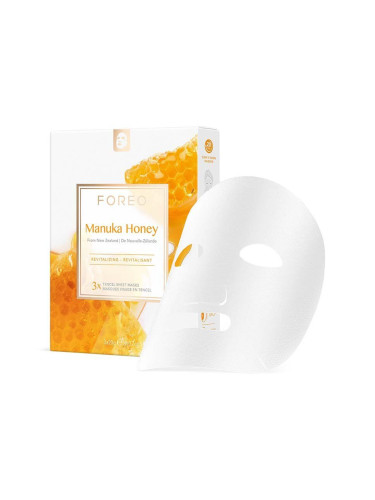 Ревитализираща шийт маска за старееща кожа FOREO Farm To Face Sheet Mask (3 броя)