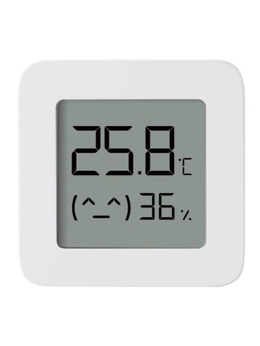 Цифров термометър/влагометър Xiaomi Mi Temperature and Humidity Monitor 2, bluetooth, 1.6" LCD дисплей, бял