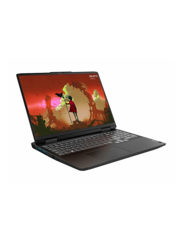 Лаптоп Lenovo IdeaPad Gaming 3 16ARH7 (82SC0077BM)(сив), осемядрен AMD Ryzen 7 6800H 3.2/4.7GHz, 16" (40.64 cm) WUXGA IPS 350nits Anti-Glare 165Hz 100% sRGB & GF RTX 3050 Ti 4GB, (HDMI), 16GB DDR5, 512GB SSD, 1x USB-C 3.2, No OS