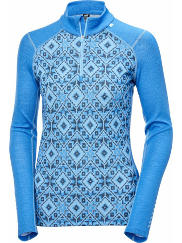 Helly Hansen W Lifa Merino Midweight 2-in-1 Graphic Half-zip Ultra Blue Star Pixel XS Tермобельо