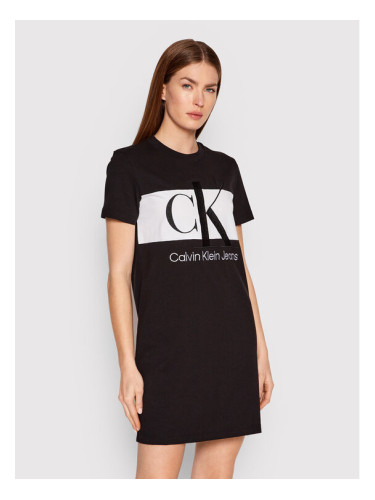 Calvin Klein Jeans Ежедневна рокля J20J218862 Черен Regular Fit