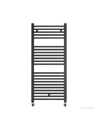 Лира за баня Crystal DIAMOND STRAIGHT черен мат, 669 W