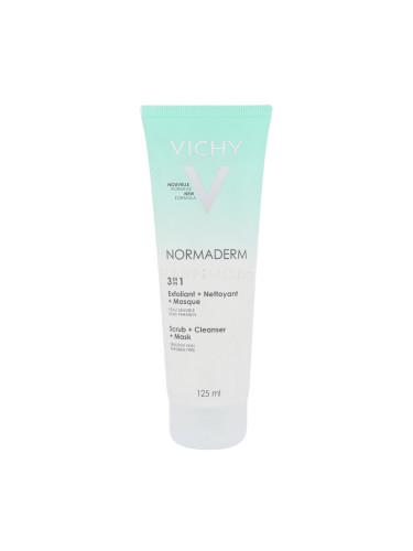 Vichy Normaderm 3in1 Scrub + Cleanser + Mask Ексфолиант за жени 125 ml
