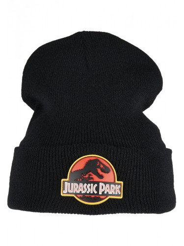 Бийни шапка в черен цвят Merchcode Jurassic Park Logo Beanie 