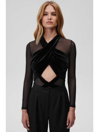 Боди Undress Code 540 Flawless Bodysuit Black в черно с изчистен дизайн