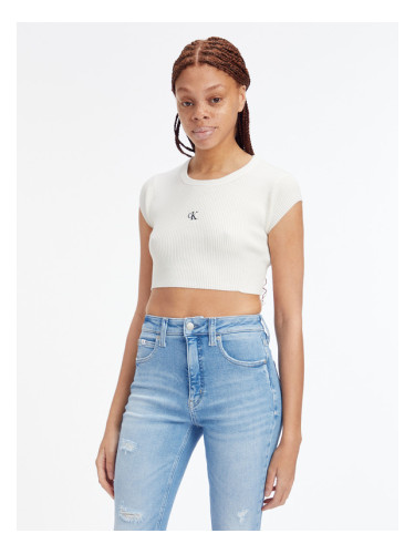 Calvin Klein Jeans Crop Топ Byal