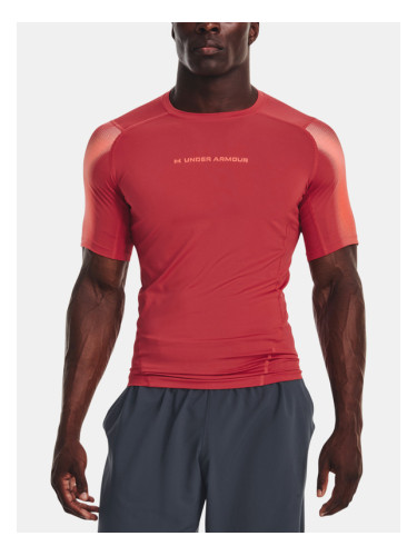 Under Armour UA HG Armour Novelty SS-RED T-shirt Cherven