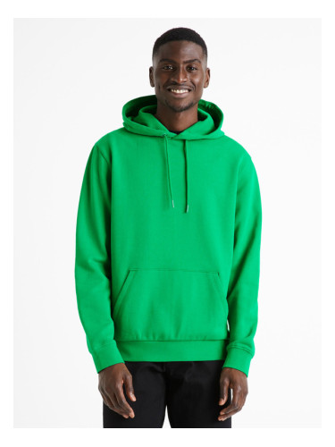 Celio Tehoodie Sweatshirt Zelen