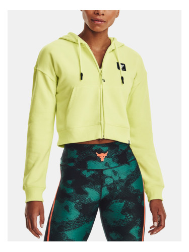 Under Armour Project Rock HW Terry FZ Sweatshirt Zelen