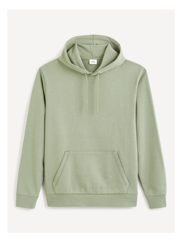 Celio Tehoodie Sweatshirt Zelen