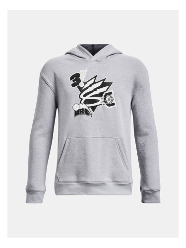 Under Armour Curry Boys Big Splash Hoodie Суитшърт детски Siv