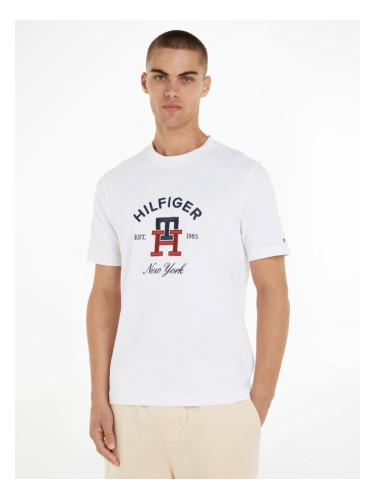 Tommy Hilfiger Curved Monogram T-shirt Byal