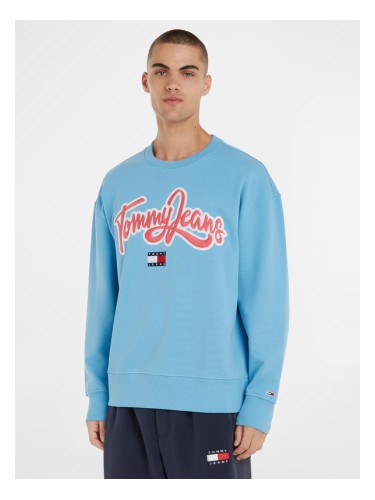 Tommy Jeans College Pop Text Crew Sweatshirt Sin