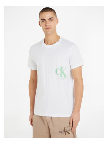 Calvin Klein Jeans T-shirt Byal