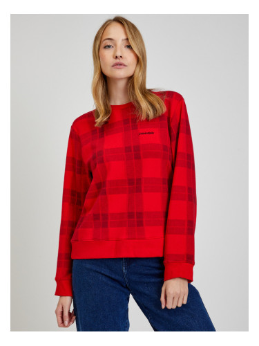 Calvin Klein Jeans Holiday Sweatshirt Cherven