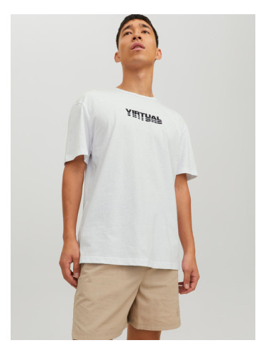 Jack & Jones Digit T-shirt Byal