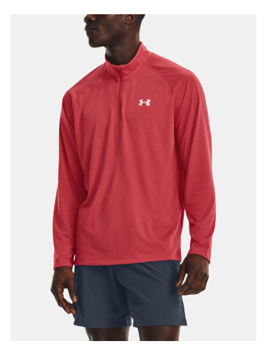 Under Armour UA Streaker Half Zip T-shirt Cherven