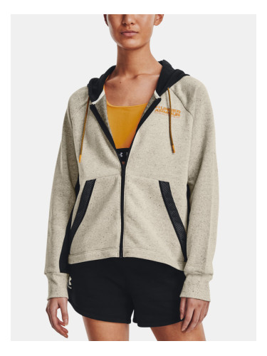 Under Armour Rival FZ Hoodie Sweatshirt Bezhov