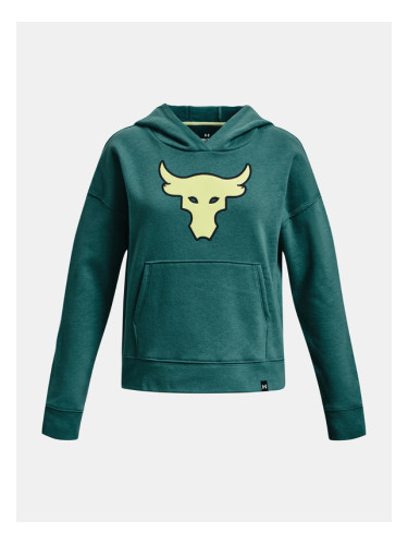 Under Armour Project Rock Brhma Bull Fleece HD Суитшърт детски Zelen