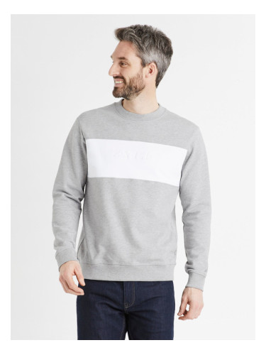 Celio Deatle Sweatshirt Siv