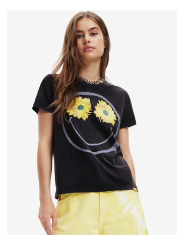 Desigual Margarita Smiley T-shirt Cheren