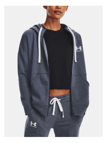 Under Armour Rival Fleece FZ Hoodie-GRY Sweatshirt Siv