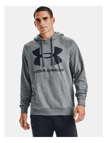 Under Armour Rival Fleece Big Logo HD Sweatshirt Siv