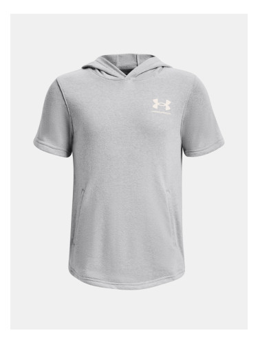 Under Armour UA Rival Terry SS Hoodie Суитшърт детски Siv