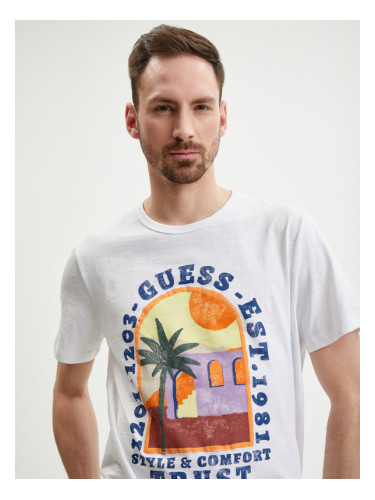 Guess Palm Window T-shirt Byal