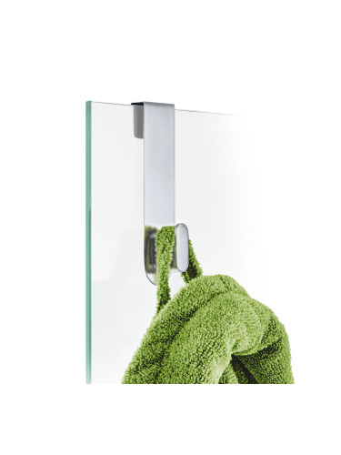 Закачалка BLOMUS AREO за стъклена врата или душ кабина - инокс мат